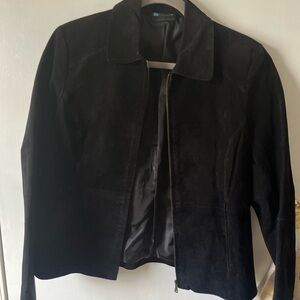 Relativity Black Suede Women's Blazer